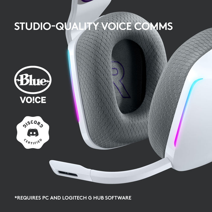 Gaming headset Logitech G733 Lightspeed Wireless RGB, Microphone, White
