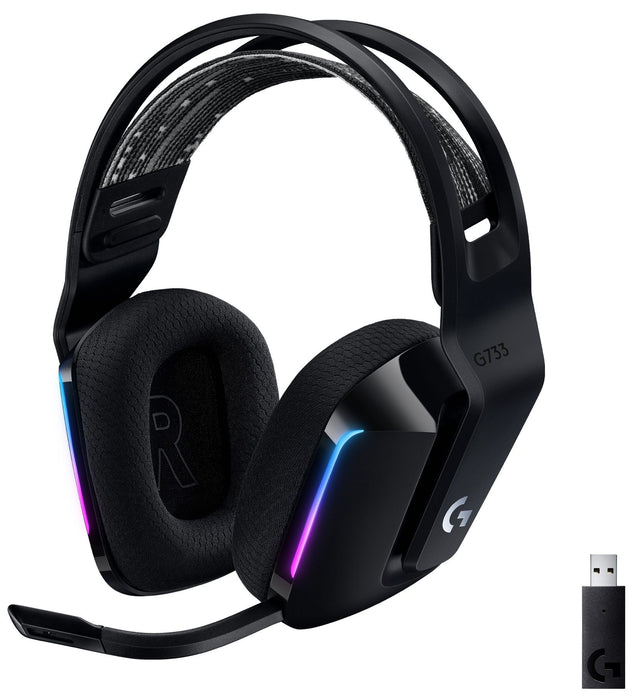 Gaming headset Logitech G733 Lightspeed Wireless RGB, Microphone, Black