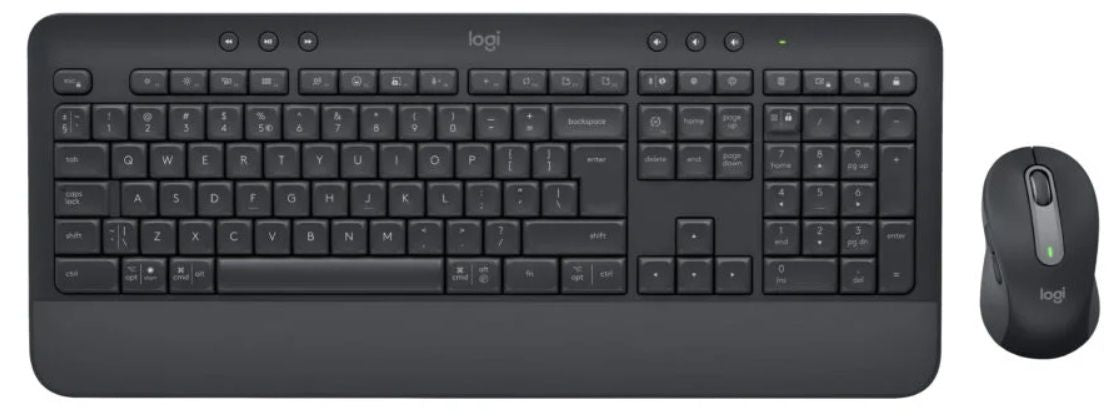 Logitech MK650 Wireless Keyboard and Mouse Combo, Black