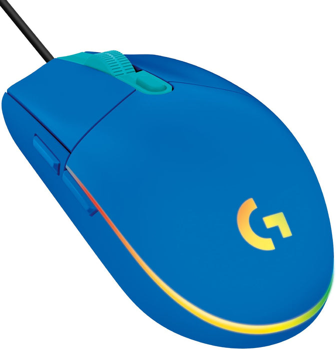 Logitech G102 LightSync Gaming Mouse, RGB, Optical, Wired, USB, Blue