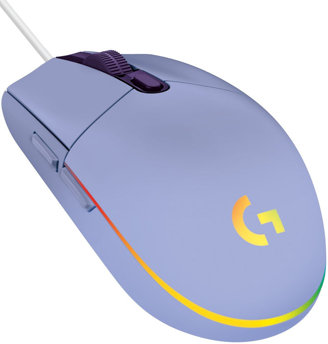 Logitech G102 LightSync Gaming Mouse, RGB, Optical, Wired, USB, Purple