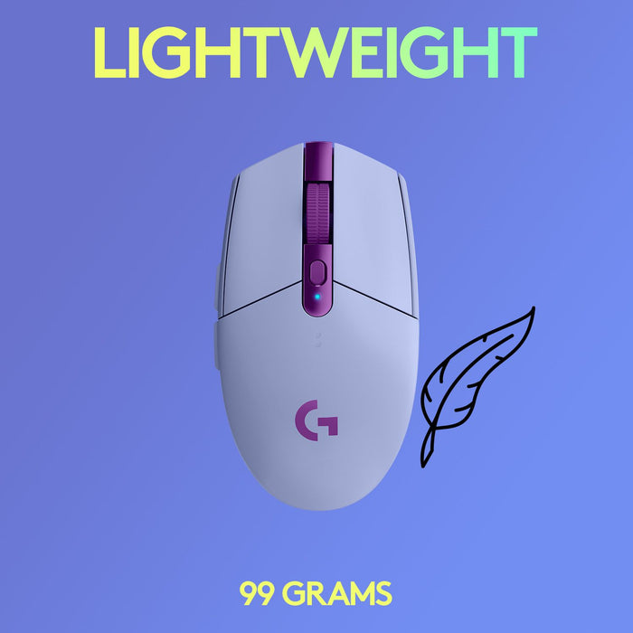 Logitech G305 Lilac Lightspeed Wireless Gaming Mouse Purple