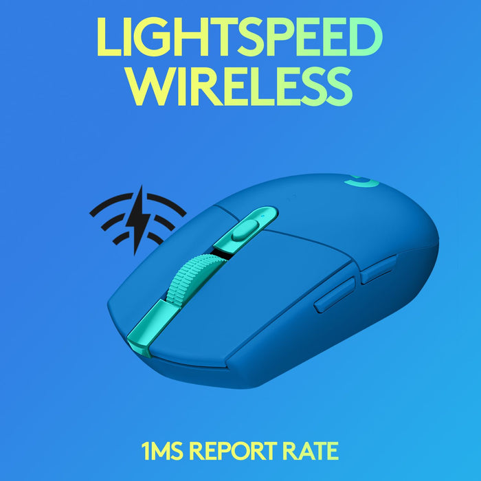 Logitech G305 Blue Lightspeed Wireless Gaming Mouse Blue