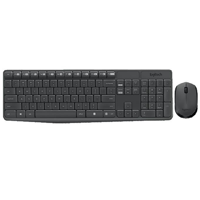 Logitech MK235 wireless keyboard and mouse set, Dark gray