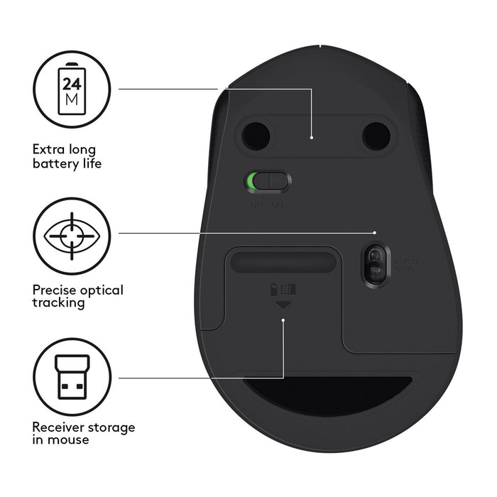 Wireless optical mouse LOGITECH M330