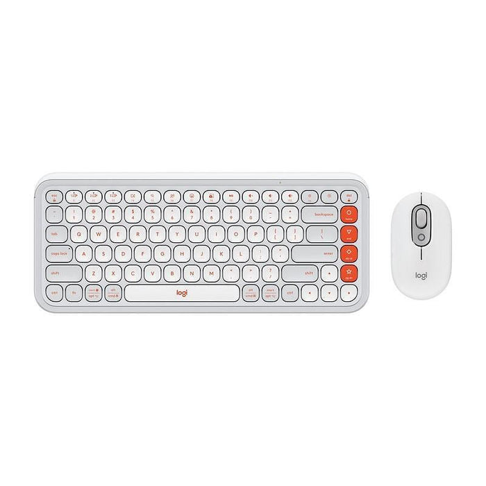 Keyboard Logitech POP ICON + MOUSE - OFF WHITE 920-013141