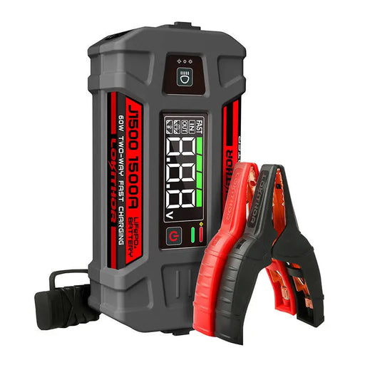 Lokithor J1500 Jump Starter / Booster 1000A + Powerbank 12000mAh + Flashlight 3-in-1 Device working in -20°C - Jump