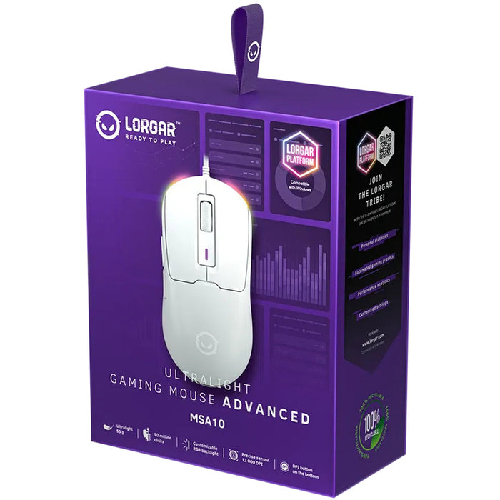 Mouse LORGAR MSA10 WHITE LRG-MSA10-WH