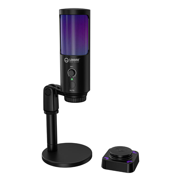 Desktop USB Microphone with RGB backlight LORGAR SMP40 LRG-SMP40-BK Touch mute