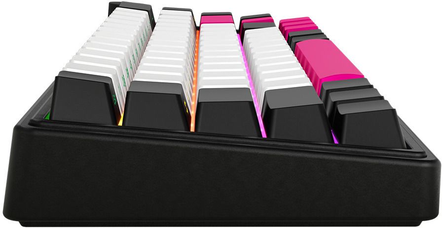 Wireless Keyboard LORGAR KBP70MW BLACK WHITE PINK LRG-KBP70MW-BK-US