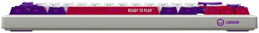 Wireless Keyboard LORGAR BP70MW WHITE PURPLE PINK LRG-KBP70MW-WH-US