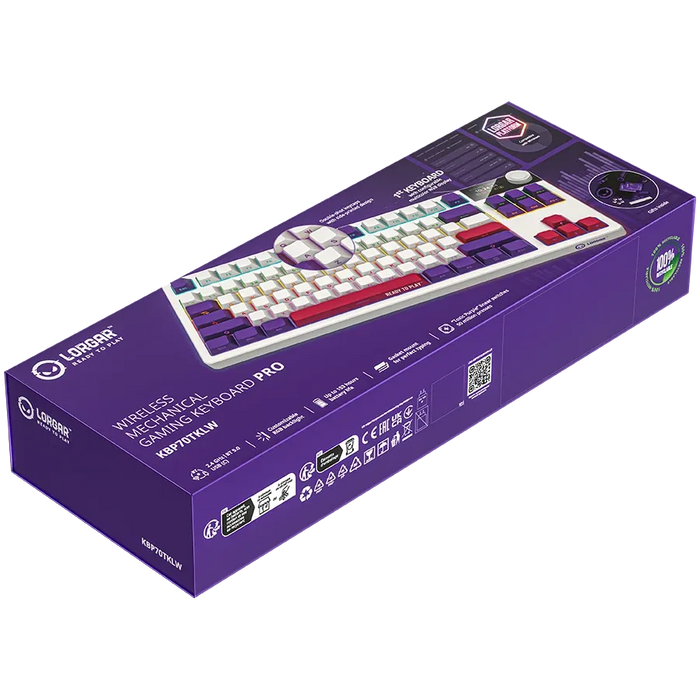 Keyboard Lorgar KBP70TKLW White