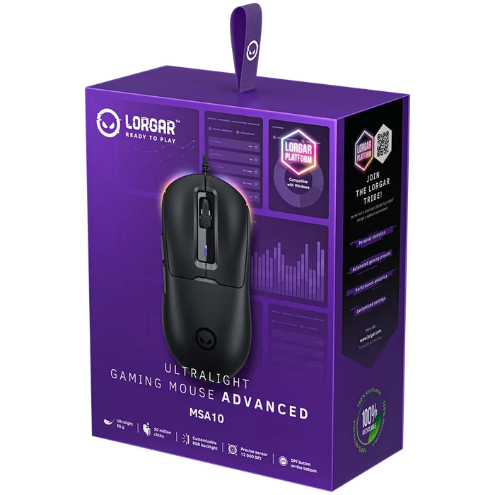 Mouse Lorgar MSA10 Black