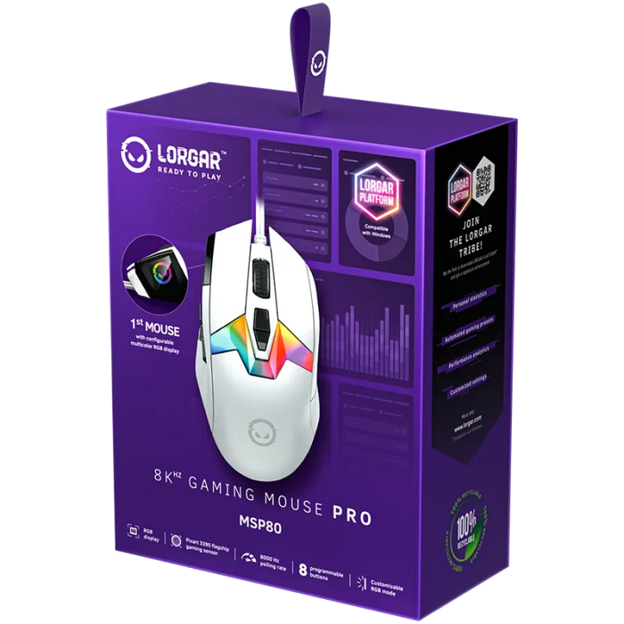 Mouse Lorgar MSP80 White