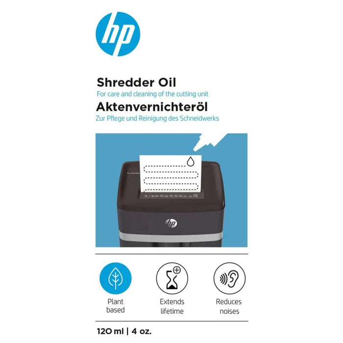 Lubricating Oil for Paper Shredder HP HPO9131OIL120ML 120 ml Paper Shredder - Шредери<<<Електроника Периферни и