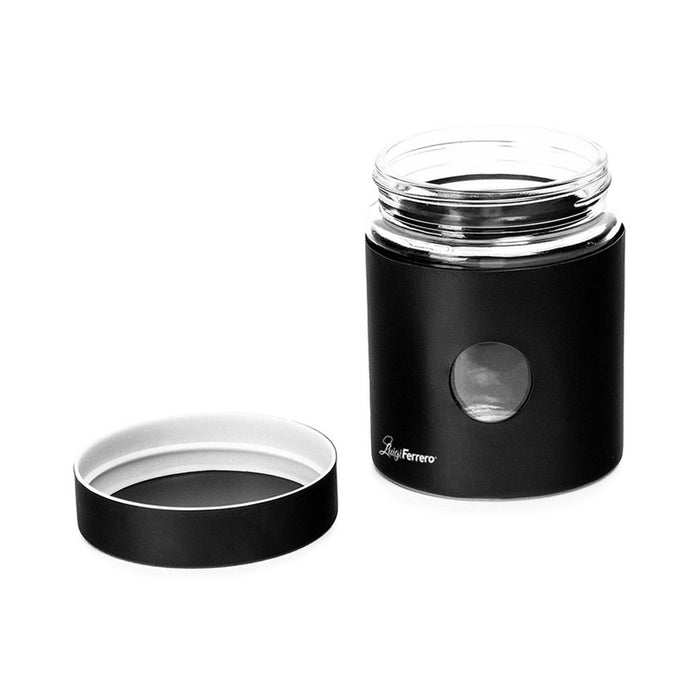 GLASS JAR 550 ML BLACK LUIGI FERRERO