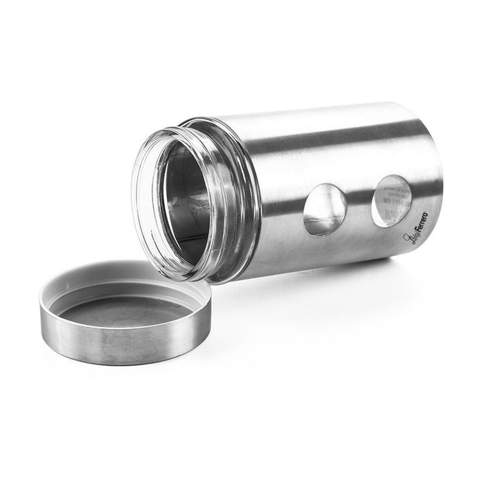 GLASS JAR 1.05 ML STAINLESS STEEL LUIGI FERRERO
