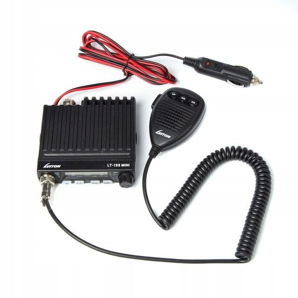 Luiton LT-198 ASQ AM/FM CB Radio Cigarette Lighter Plug Black