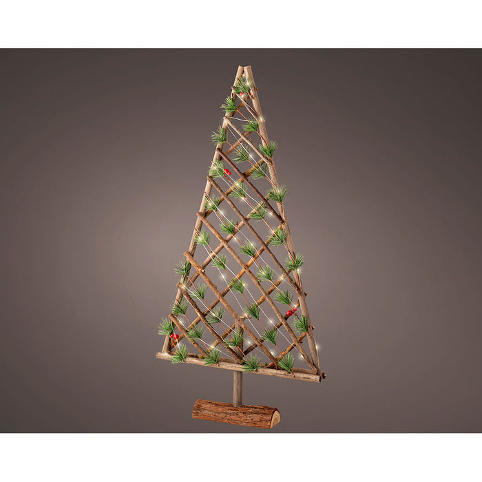 Christmas Tree Lumineo Wood 40 x 7 x 80 cm MicroLED Ornamental