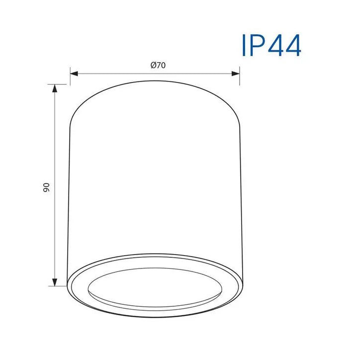 LUNA OUTDOOR MOUNTING GU10 BLACK CIRCLE VIVALUX LENA - Луни<<<Вътрешно