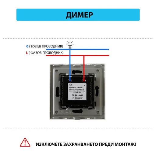 LUXON DIMMER SENSOR MECHANISM - Ключове и контакти<<<Електроматериали<<<Praktiker&&&Ключове и