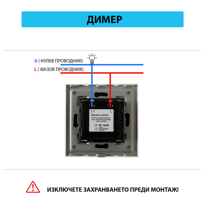 DIMMER MECHANISM WHITE LUXON