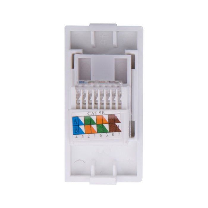 SOCKET RJ45 1/2 MODULE MECHANICAL WHITE LUXON