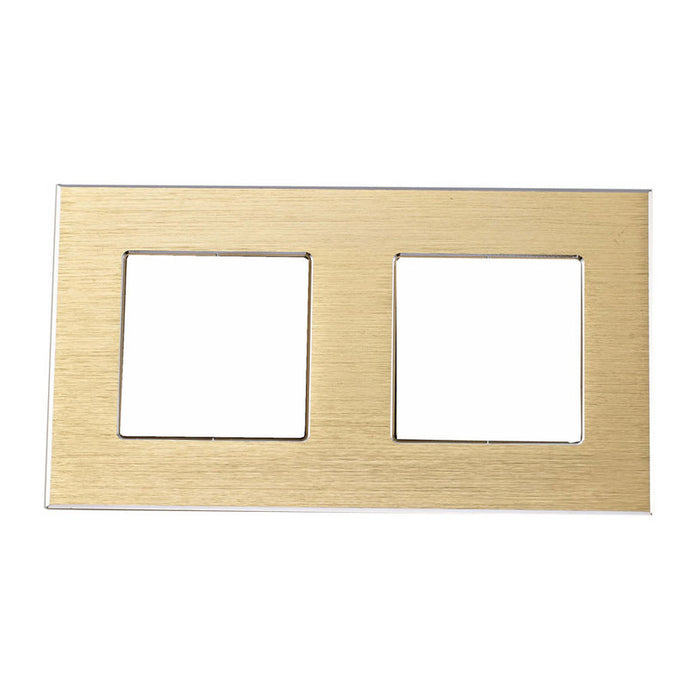 DOUBLE FRAME SOLID ALUMINUM GOLD LUXON