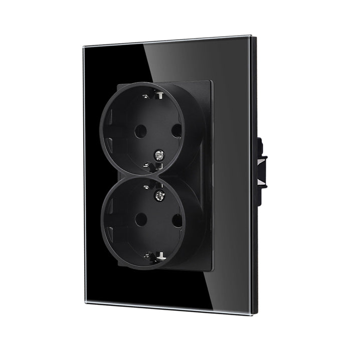 DOUBLE CONTACT WITH FRAME BLACK LUXON