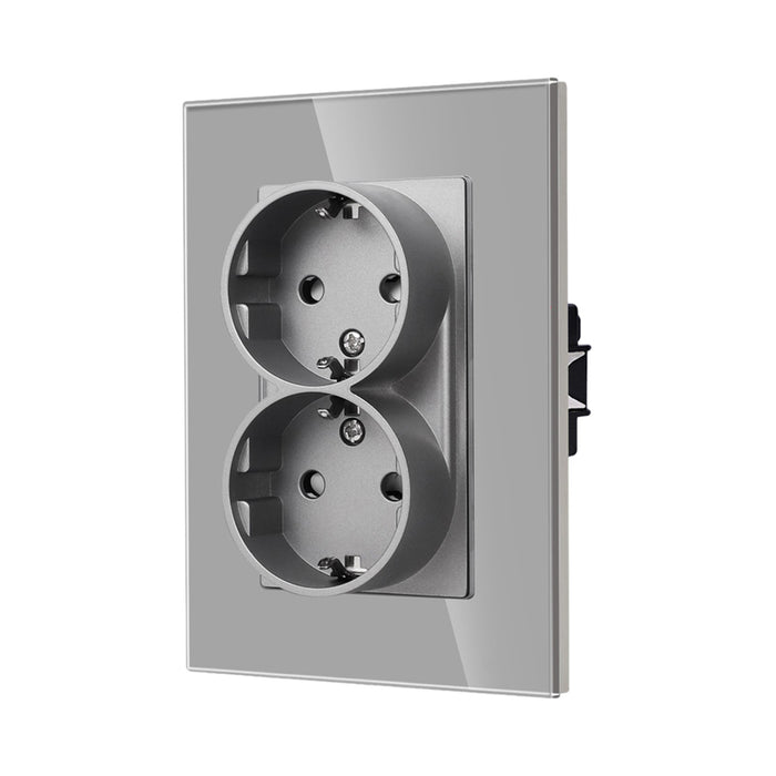 DOUBLE CONTACT WITH FRAME GREY LUXON
