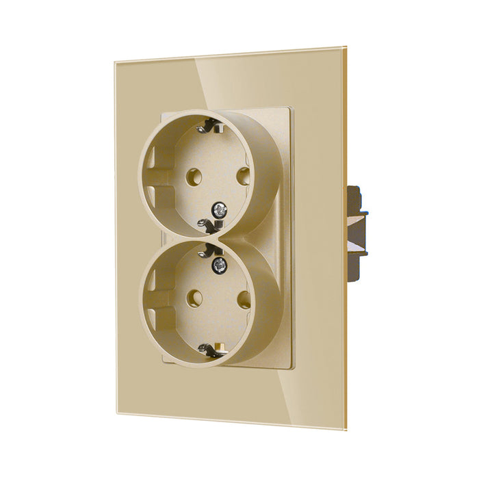 DOUBLE CONTACT WITH GOLD FRAME LUXON