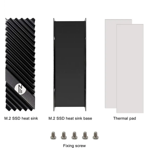 M.2 Heatsink EZDIY-FAB for NVMe SSD Drive - Black - Аксесоари за компютри<<<Компютърни системи<<<ValiAPI