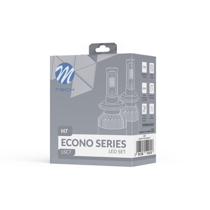 M-TECH H7 LED ECONO SERIES 6500K 80W X2 PCS