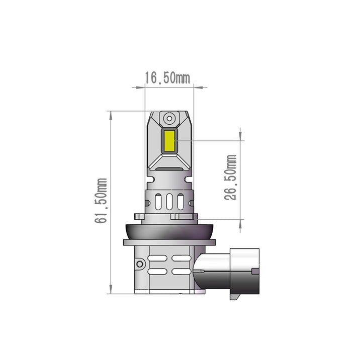 M-TECH H8/H11 LED SMART PRO SERIES 6000K 42W X2 PCS