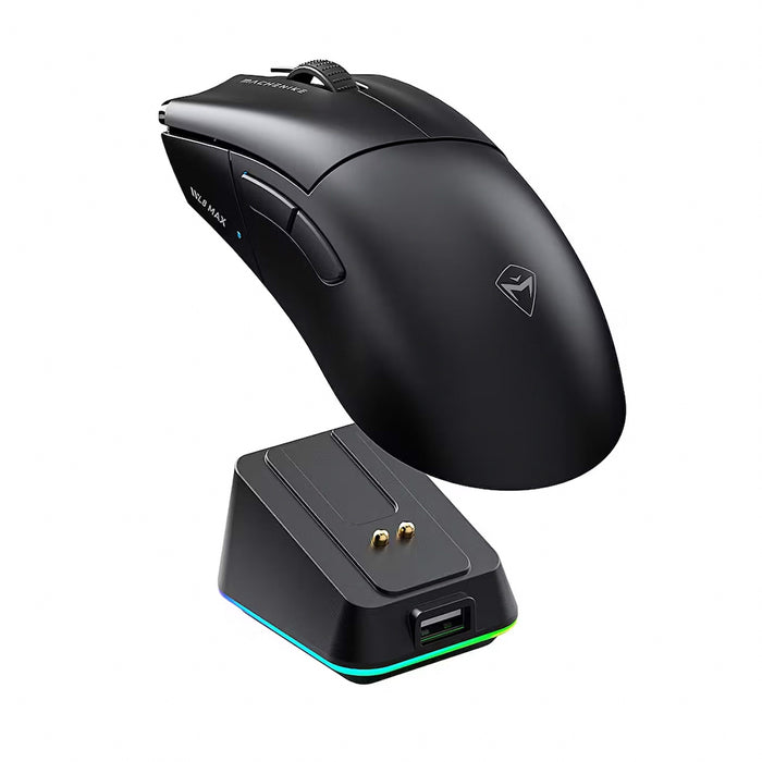 Machenike L8 Max Wireless Gaming Mouse with Charging Station - Black
