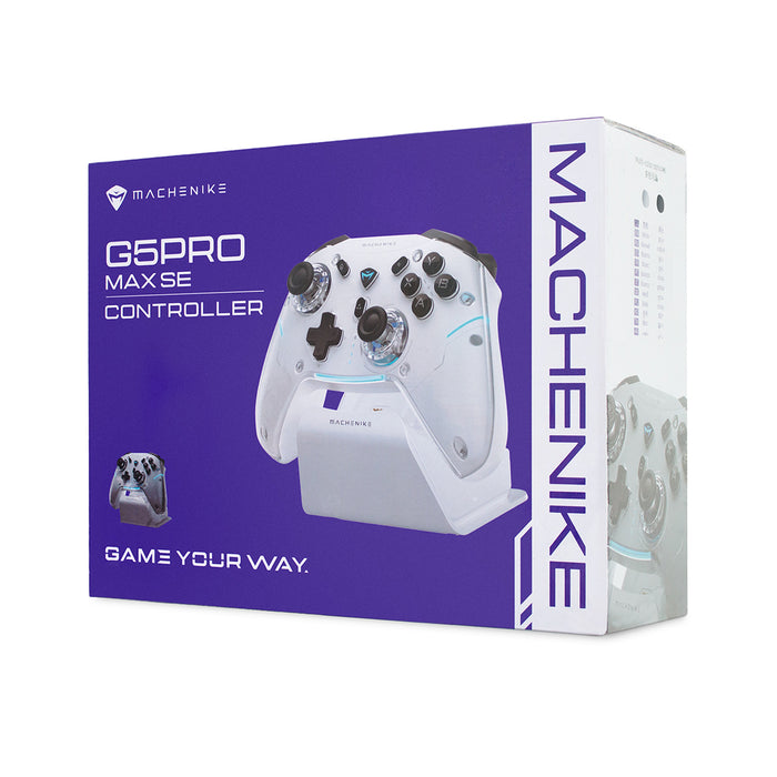 Machenike G5Pro Max Wireless Game Controller with Charging Station - White