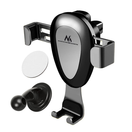 Maclean car phone holder universal for the ventilation grille gravity max. center distance 90mm MC-324