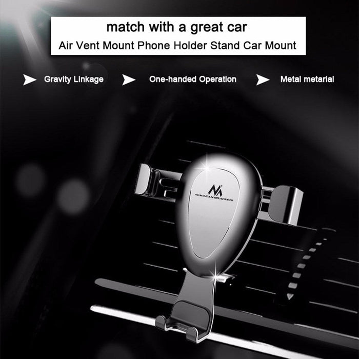 Maclean car phone holder universal for the ventilation grille gravity max. center distance 90mm MC-324