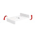 Maclean compact under-desk cable organizer max load 5kg white MC-107 W - Cable coversTVA-MAS<<<TV