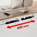 Maclean compact under-desk cable organizer max load 5kg white MC-107 W - Cable coversTVA-MAS<<<TV