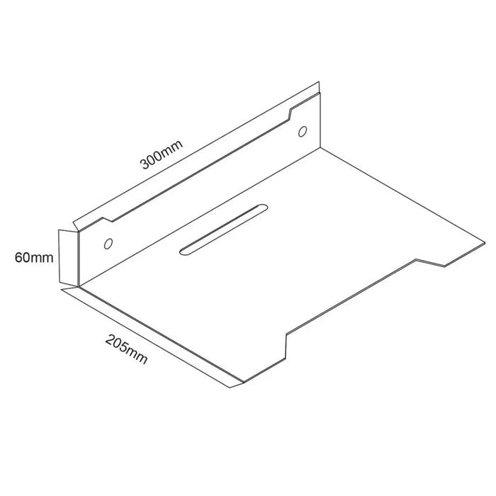 Maclean decoder wall shelf single max. 5kg steel MC-122 - Shelves for electronics equipmentTVA-PPS<<<TV