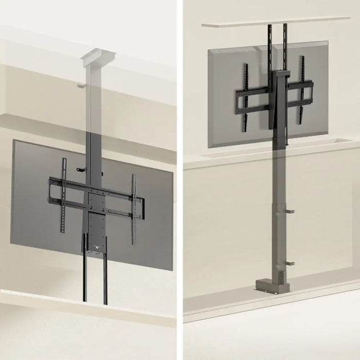 Maclean electric ceiling/floor mount extendable 43’’-88’’ VESA 600x400 max 60kg 100-240V AC,50/60Hz - Brackets for TVs