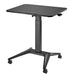 Maclean MC-453 B Mobile Laptop Desk with Pneumatic Height Adjustment Laptop Table with Wheels 80 x 52 cm Max. 8 kg