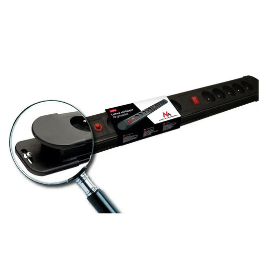 Maclean power strip 10 outlet extension cord 2 switches protection and overload indication 3680W MCE10 - Power