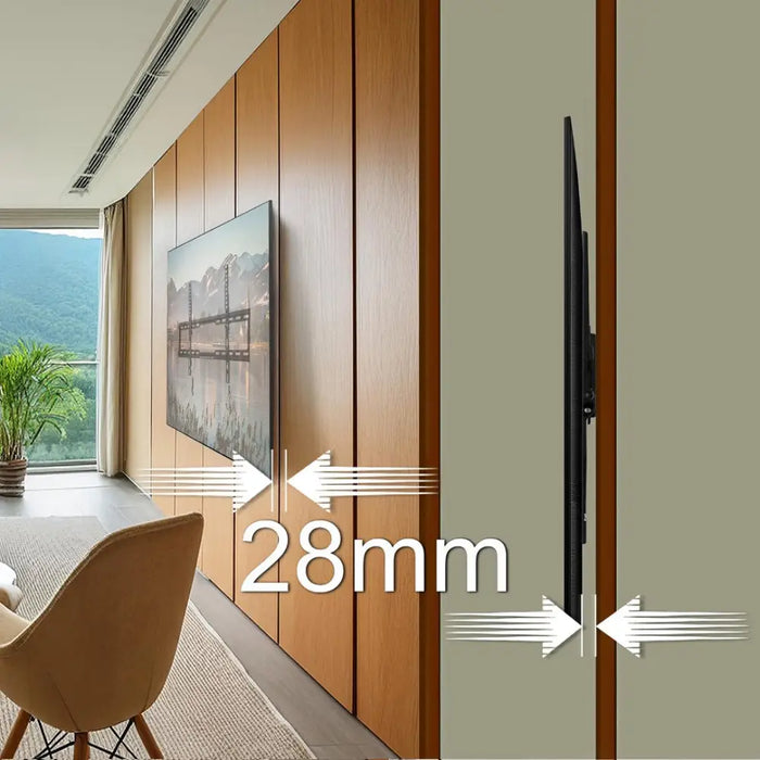 Maclean TV MC-413 Wall Mount Bracket 32’’-80’’ VESA 600x400 45kg Tilting Universal Adjustable Spirit Level Mounting