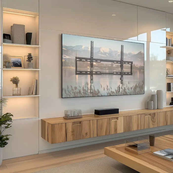 Maclean TV MC-413 Wall Mount Bracket 32’’-80’’ VESA 600x400 45kg Tilting Universal Adjustable Spirit Level Mounting