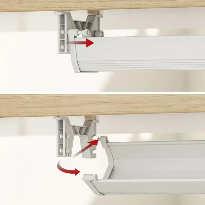 Maclean under-desk cable/extension organizer max. load 5kg white MC-106 W - AccessoriesTVA-AKC<<<TV