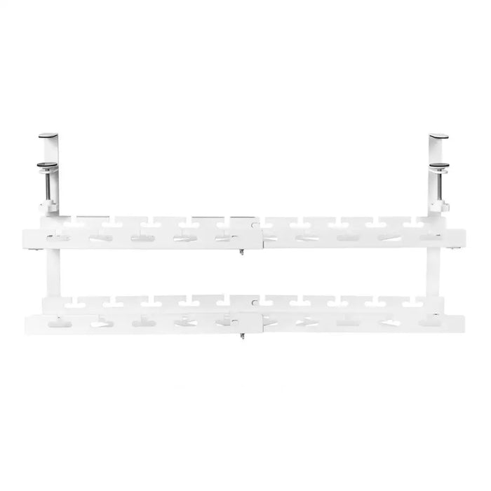Maclean under-desk cable organizer max. load 5kg max. 728mm 2 levels white MC-102 W - AccessoriesTVA-AKC<<<TV