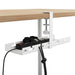 Maclean under-desk cable organizer max. load 5kg white MC-105 W - AccessoriesTVA-AKC<<<TV and accessoriesTVA<<<ActionPL