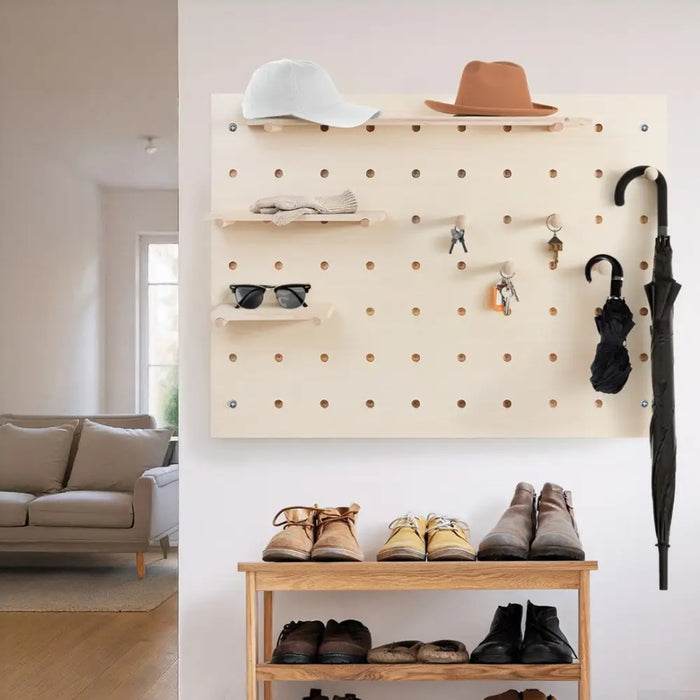 Maclean wooden board organizer light wood color 60x80 cm max. 20 kg MC-131 WD - Wall decorationsWYS-DEK<<<Home